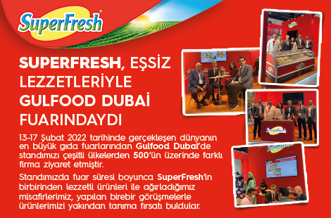 “13-17 Şubat 2022 – Kerevitaş Eşşiz Lezzetleriyle GulFood fuarındaydı.”