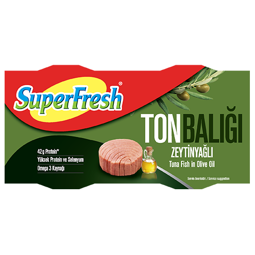 SUPERFRESH ZEYTİNYAĞLI TON BALIĞI (2X140GR)