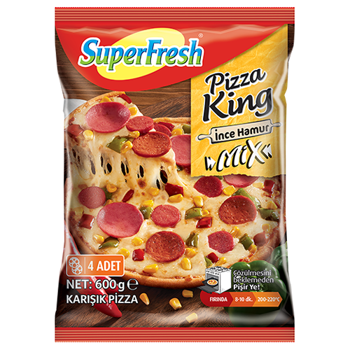 SUPERFRESH PİZZA KİNG MİX İNCE HAMUR