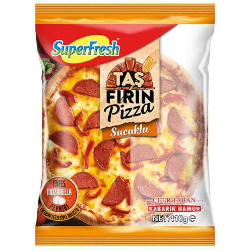 SUPERFRESH TAŞ FIRIN PİZZA SUCUKLU 
