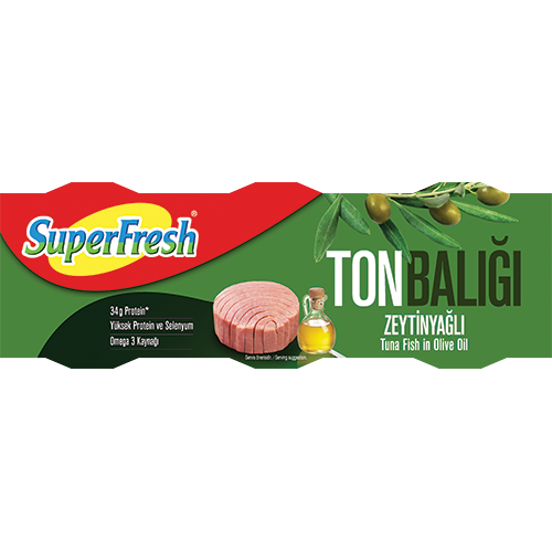 SUPERFRESH ZEYTİNYAĞLI TON BALIĞI (3X75 GR)