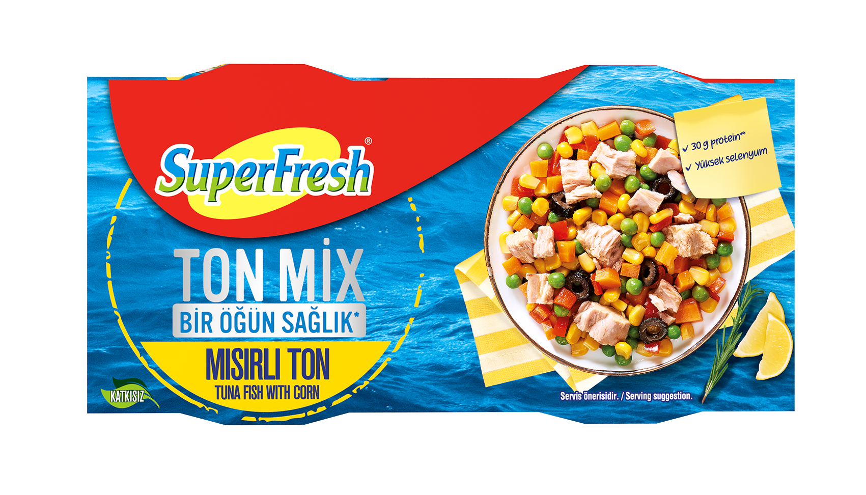 SUPERFRESH TON MİX MISIRLI (2X150 GR)