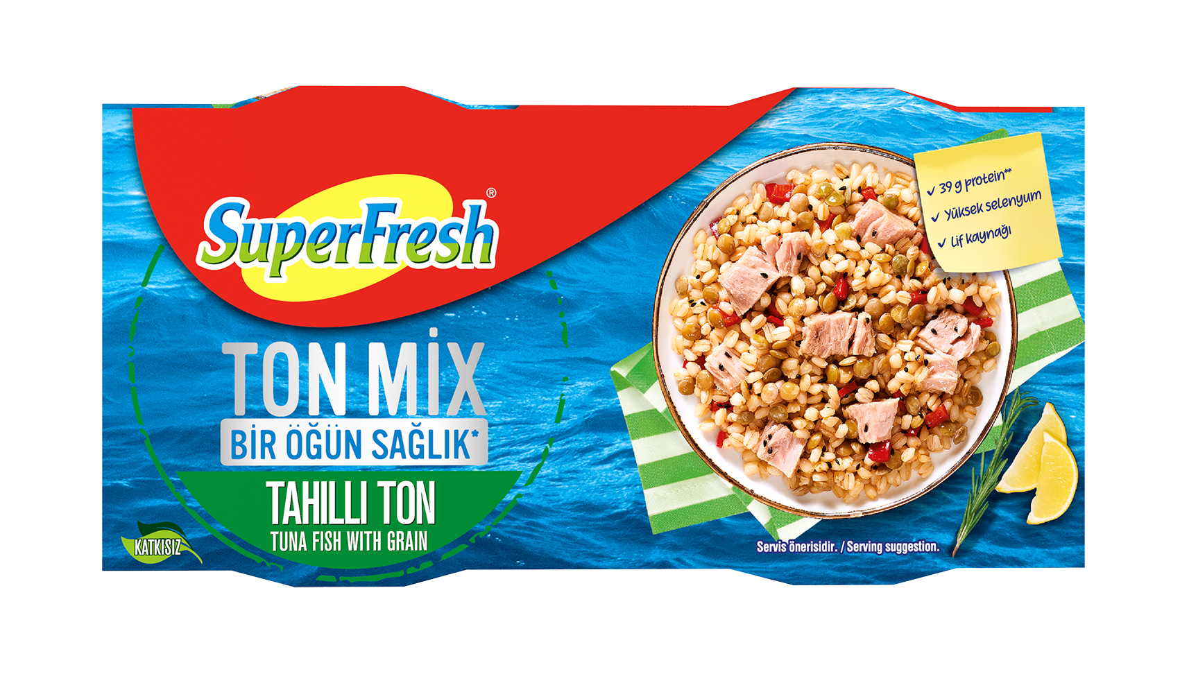 SUPERFRESH TON MİX TAHILLI (2X150 GR)